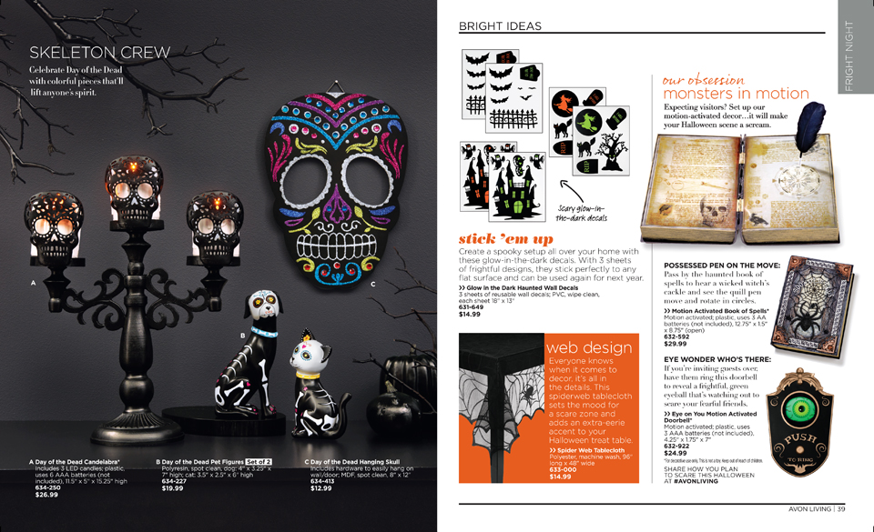 AVON's Full 2017 Halloween Offerings From Their Living Catalog All Avon Halloween 3 Avons Full 2017 Halloween Offerings Upcoming Living Catalog