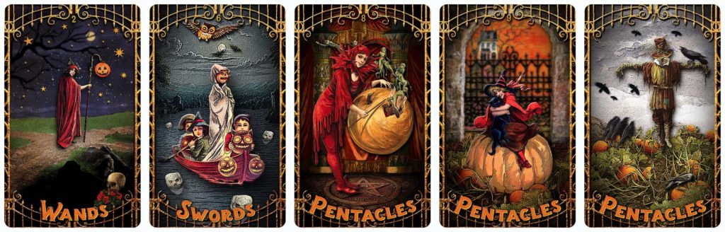 Five of the Trick or Tarot cards