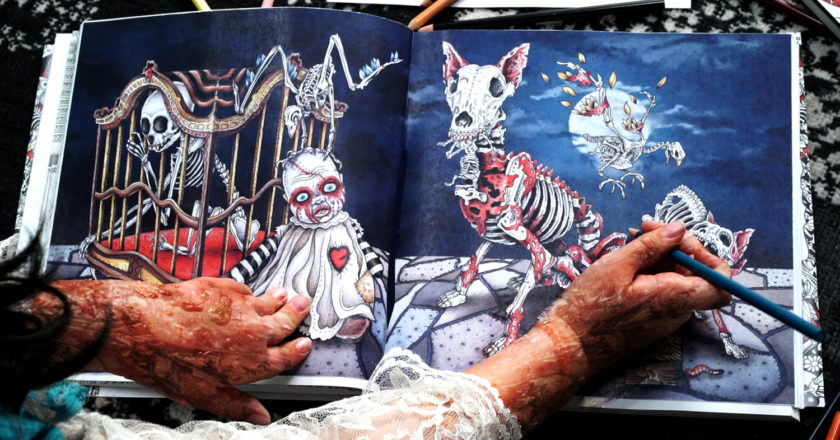 Ghouliana coloring The Beauty of Horror II