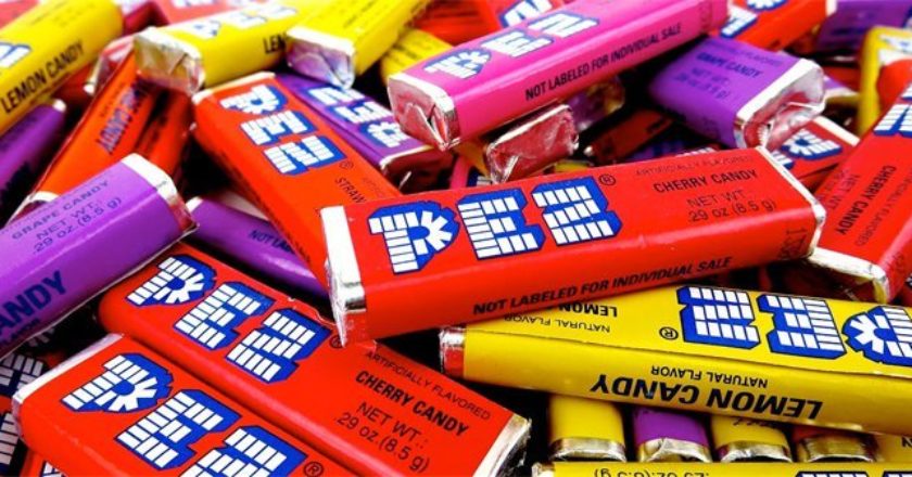PEZ candy pile