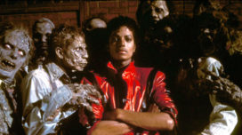 Michael Jackson with Thriller zombies