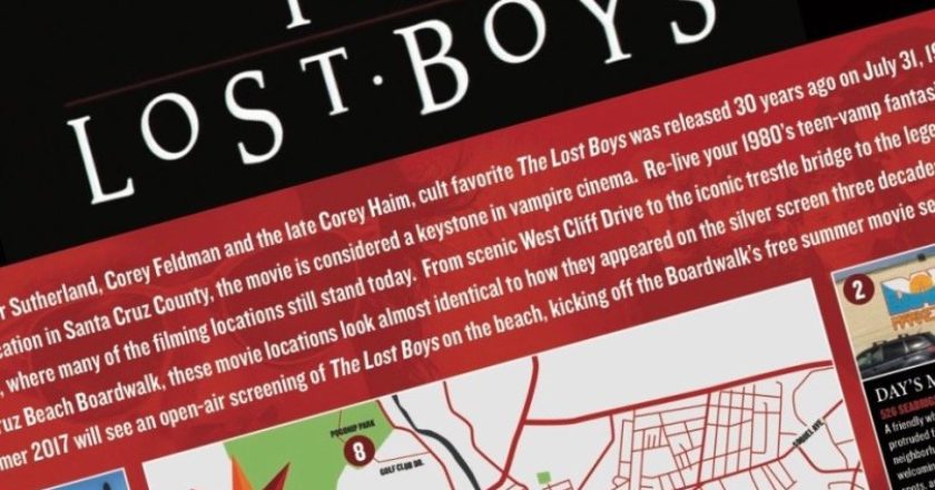 Santa Cruz Lost Boys Map