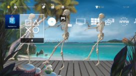 Tropical Skeleton Dance Dynamic Theme for PS4
