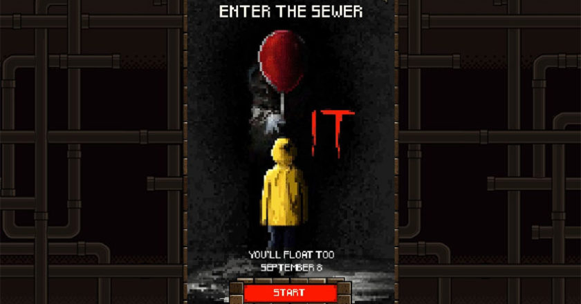 Title screen from the 8-bit online IT game