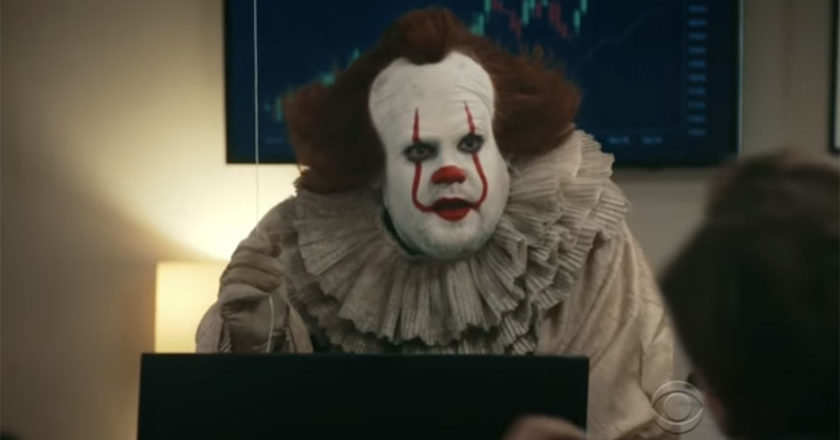 James Corden as Pennywise from IT