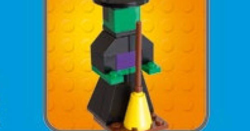 Image of the witch model for the 2017 LEGO Halloween Building Event