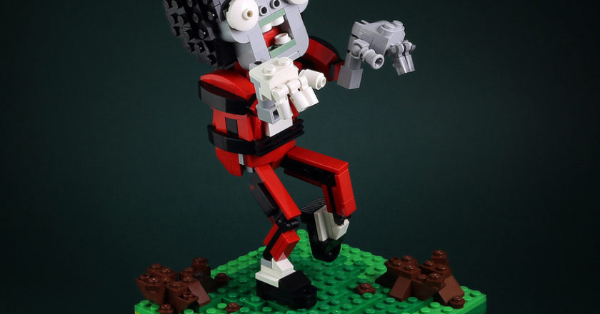 "Dancing Zombie" made out of LEGO