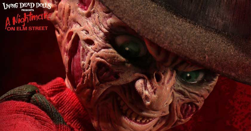 Face of the Freddy Krueger Living Dead Doll