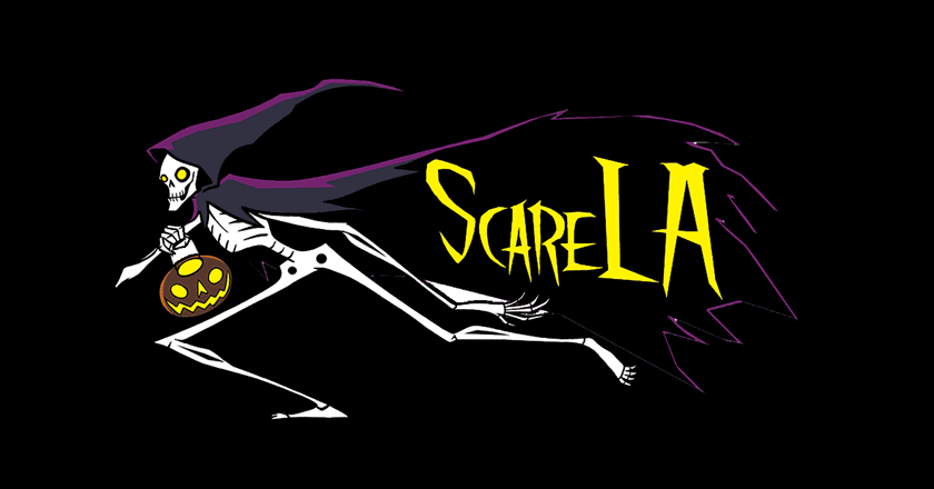 ScareLA skeleton logo