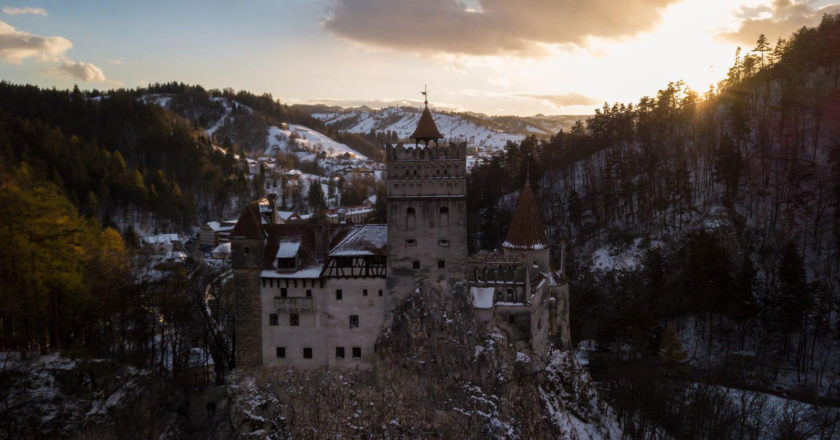 Aerial image of "Dracula's Castle"