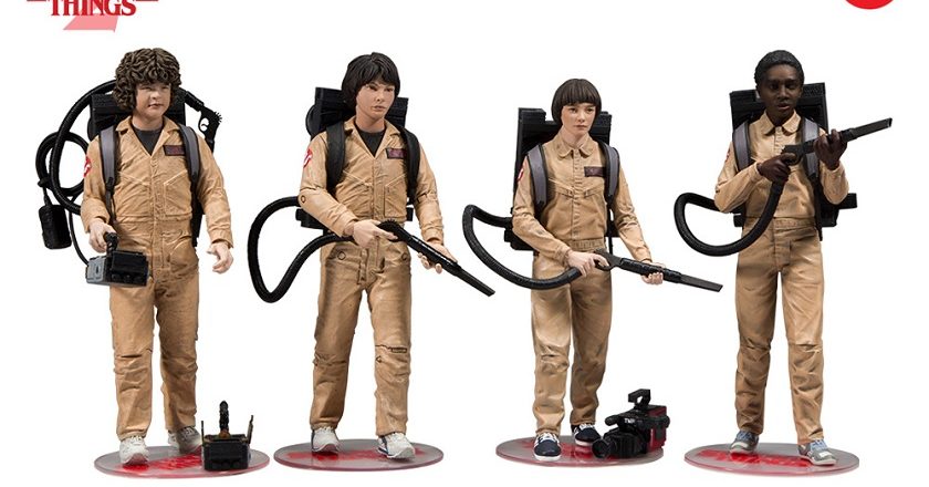 GameStop Exclusive Stranger Things 2 Ghostbusters Costume 4 Pack Figure Set