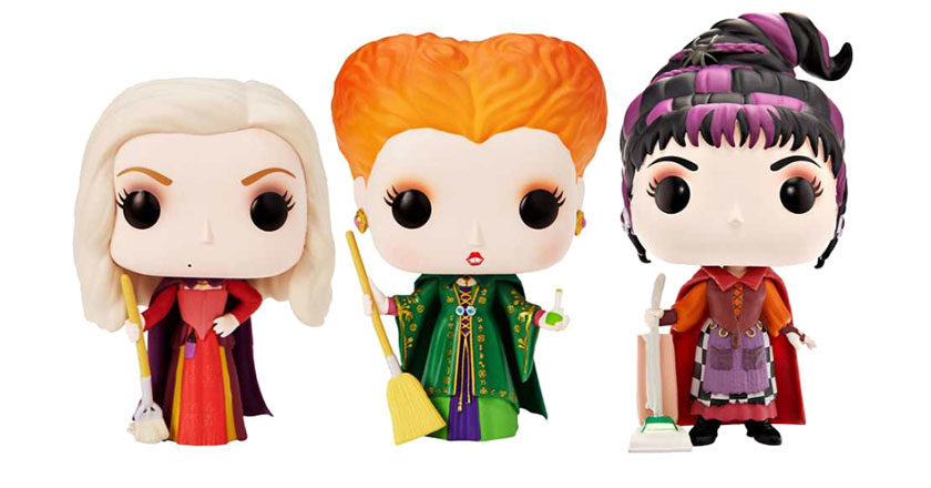 Sarah, Winifred and Mary Pop! figures