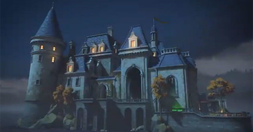 Chateau Guillard overwatch map at night