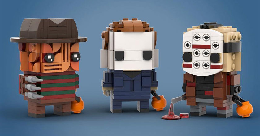 Freddy, Michael Myers, Jason Voorhees BrickHeadz