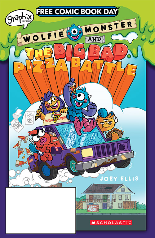 Free Comic Book Day 2019 Wolfie Monster and the Big Bad Pizza Battle comic