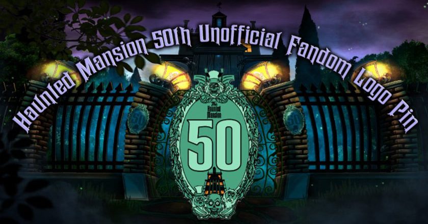 Haunted Mansion 50th Unofficial Fandom Logo Pin
