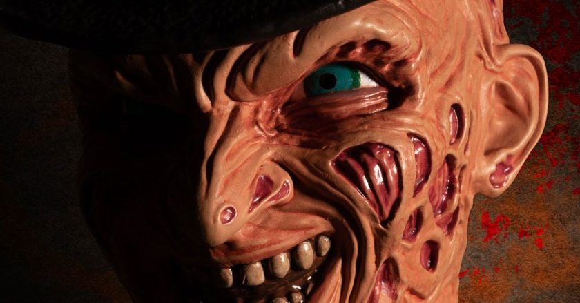 Closeup of Burst-A-Box Freddy Krueger