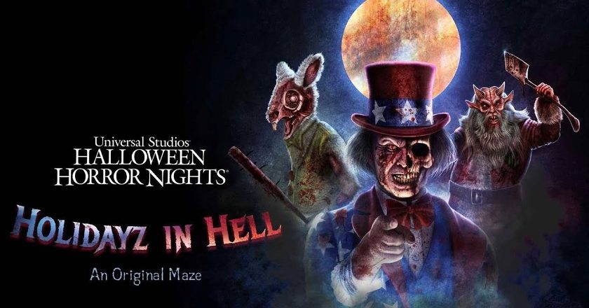 Halloween Horror Nights - Holidayz In Hell key art
