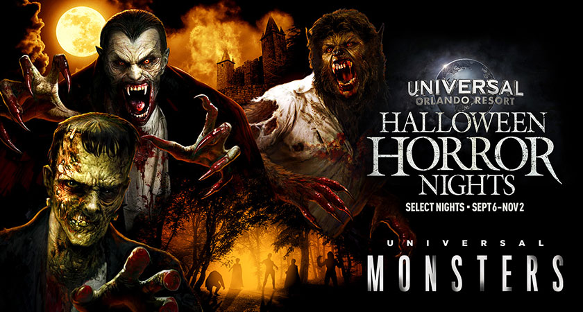 Universal Studios Florida Halloween Horror Nights Universal Monsters Maze Key Art