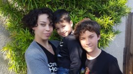 Anya Stanley and her sons