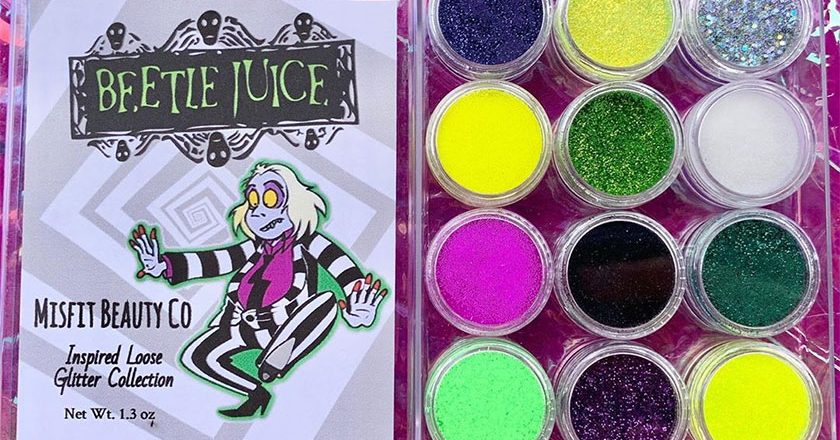 Misfit Beauty Co's Beetlejuice Inspired Loose Glitter Collection