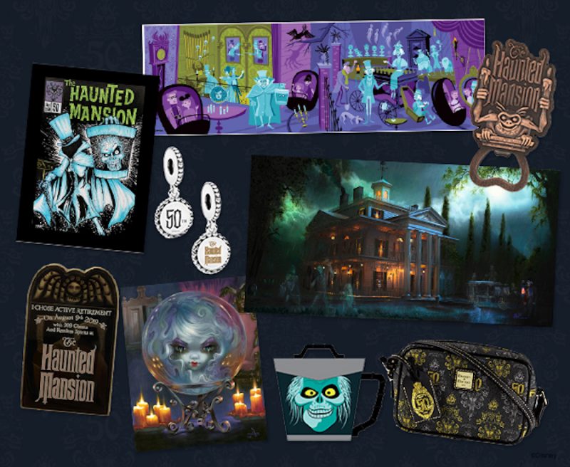 The Haunted Mansion 50th Anniversary event merchandise