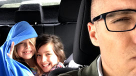 James Ninness and his daughters