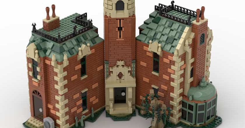 LEGO haunted Mansion Facade