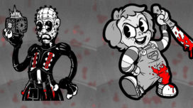Pinhead and Chucky Merry Murderers Pins