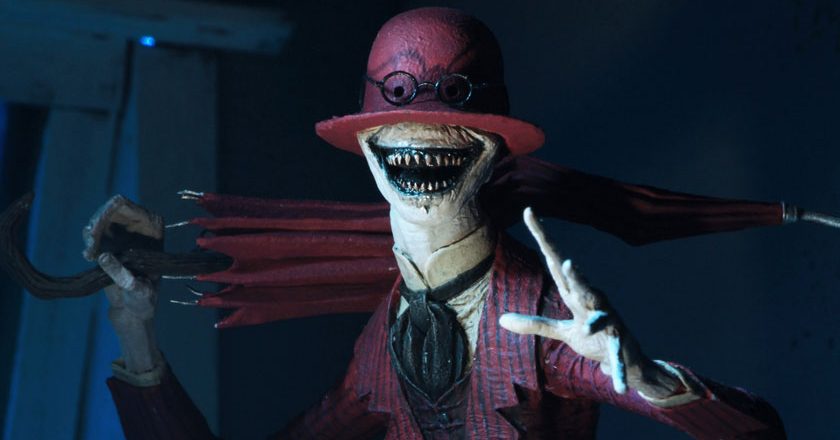 Closeup of the NECA Ultimate Crooked Man from The Conjuring Universe