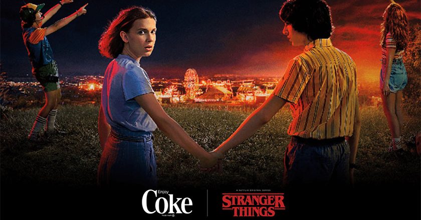 Stranger Things 3 poster with Coke logo