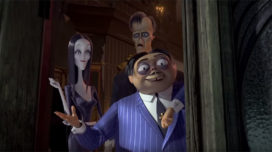 Morticia, Gomez, and Lurch