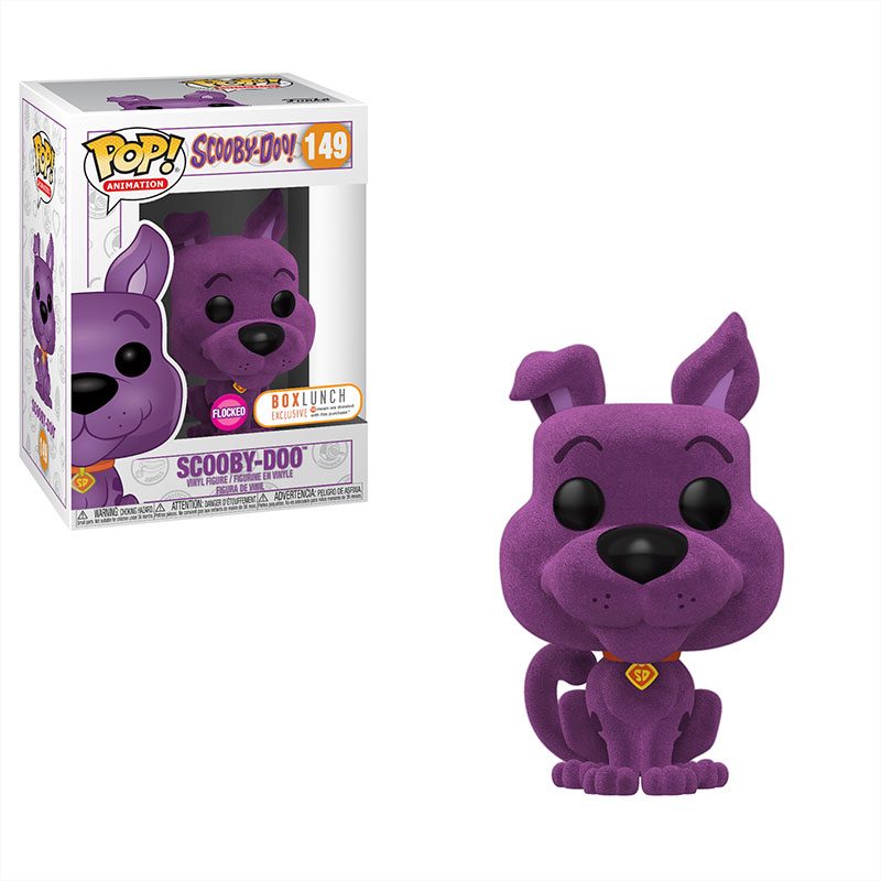 pink flocked scooby doo pop