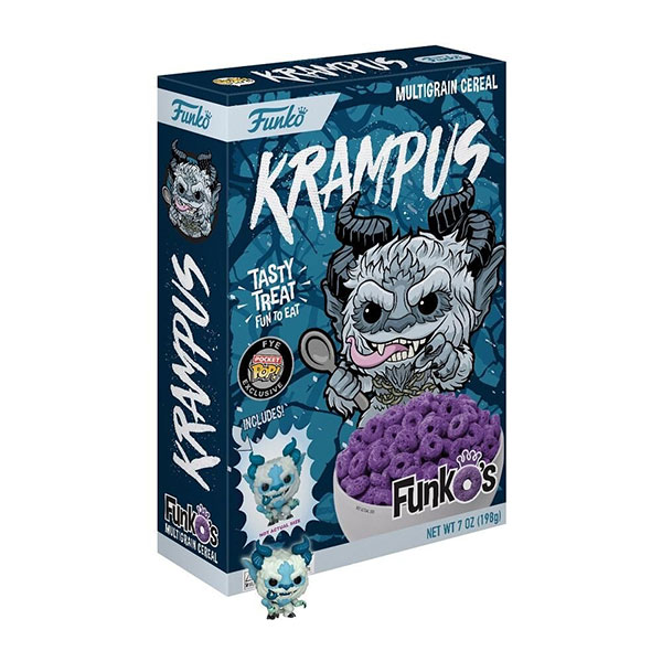 Krampus FunkO's cereal and mini Kraumpus figure