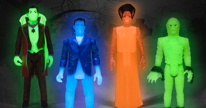 Super7's Glow-in-the-Dark Universal Monsters ReAction Figures