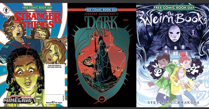 Free Comic Book Day 2020 comics Stranger Things, Dark One, and The Weirn Books