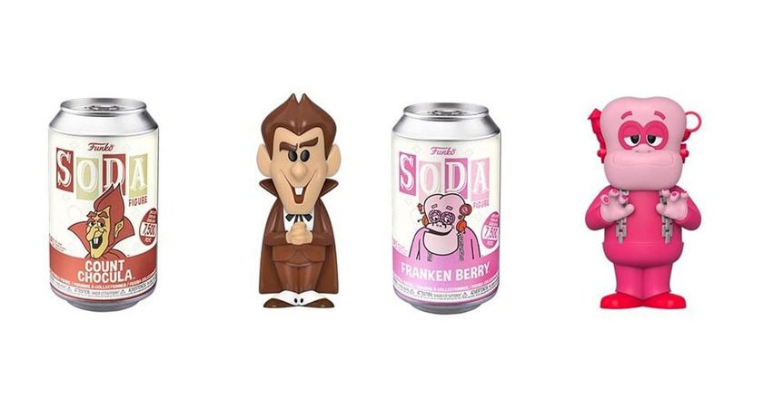 Count Chocula and Franken Berry Funko Vinyl Soda