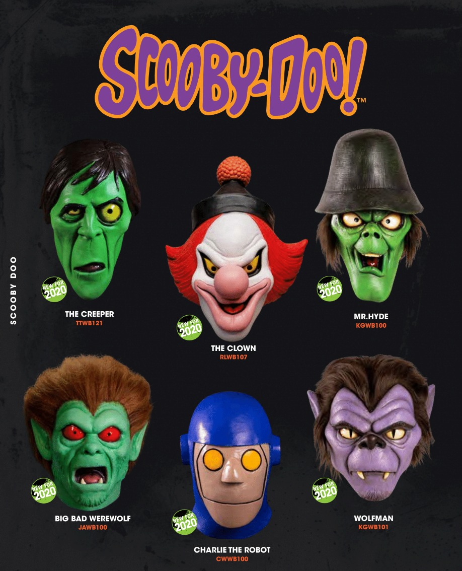 New villain masks from TrickOrTreat Studios! ScoobyAddicts Board