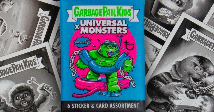 Universal Monsters x Garbage Pail Kids wax pack