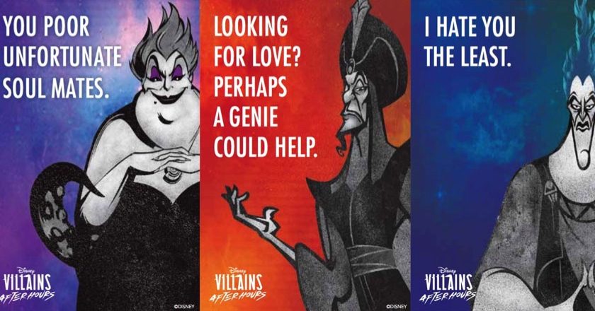 Disney Villaintine's Day Cards