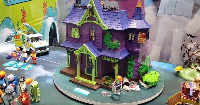 Playmobil Scooby-Doo playsets on display at Toy Fair New York 2020