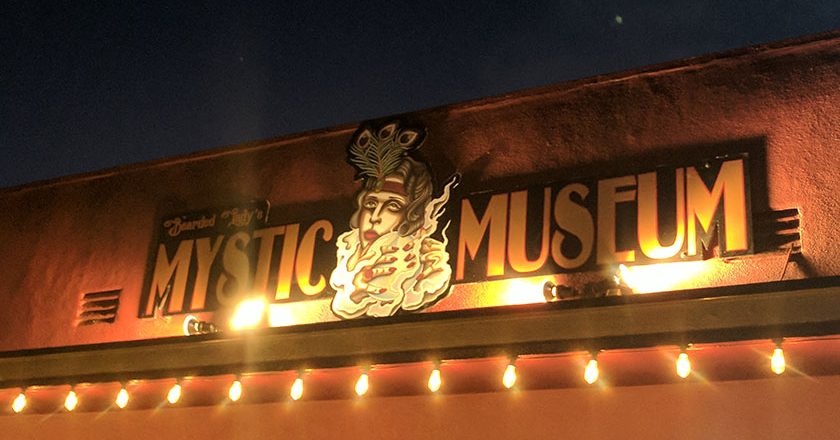 Bearded Lady's Mystic Museum marquee
