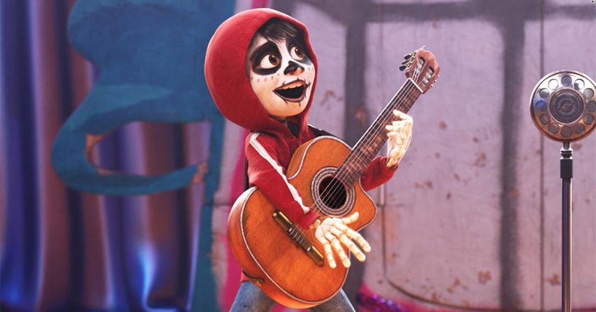 Miguel in Coco playing guitar