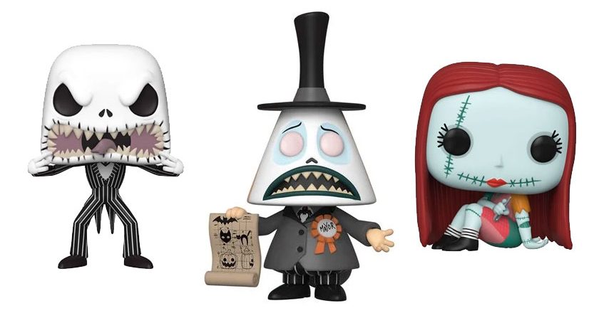 Scary Face Jack, Mayor Chase, and sewing Sally Pop! Figures