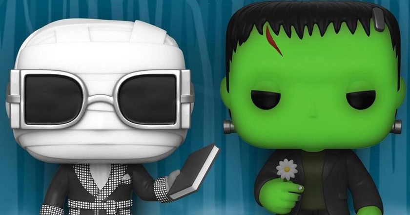 The Invisible Man and Frankenstein's Monster Funko Pop! figures