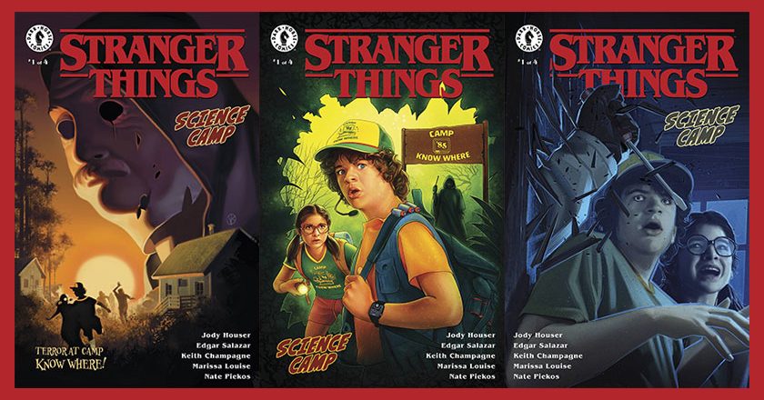 Stranger Things: Science Camp comic book covers