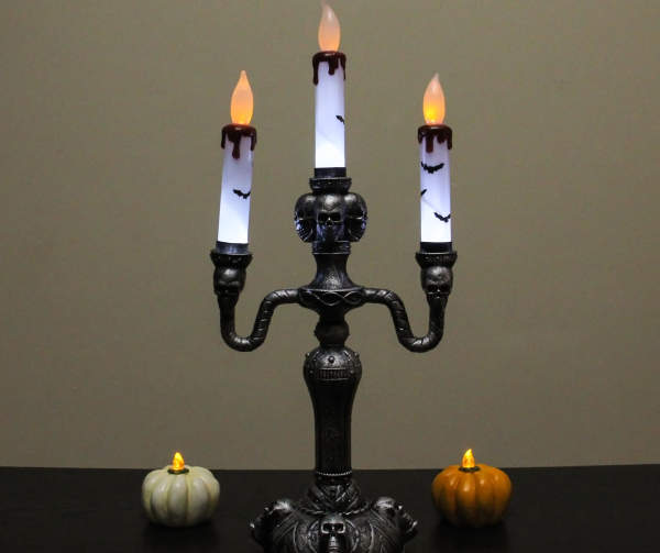 Skeleton Flickering LED Candle Lamp