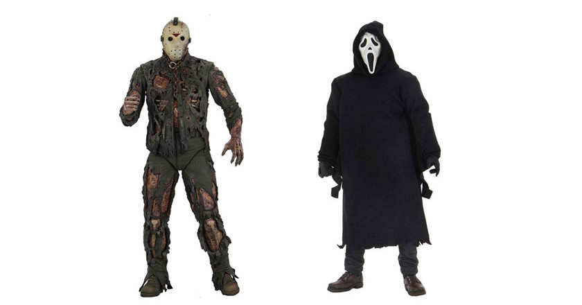 NECA Ultimate action figures of Friday the 13th Part VII Jason Voorhees and Ghostface from Scream