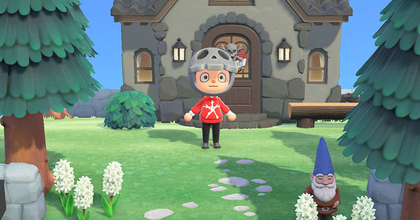 Animal Crossing character wearing the Blair Witch hoodie