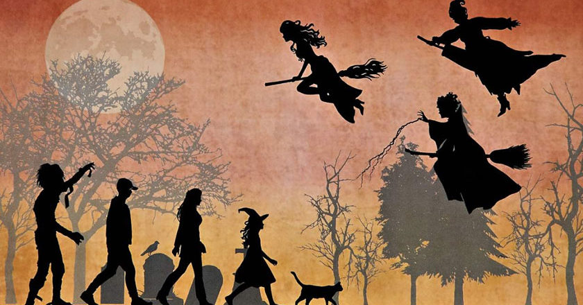 Image featuring silhouettes of the characters from Hocus Pocus